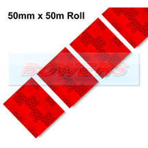 Avery Dennison Red Conspicuity Tape For Curtain Trailers